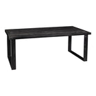 Mangohouten Eettafel Rechthoek Roy 300x100 cm Zwart (6cm)