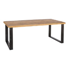 Mangohouten Eettafel Rechthoek Roy 200x100 cm (6cm)