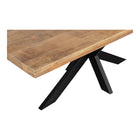 Mangohouten Eettafel Rechthoek Donald 260x100 cm (6cm)