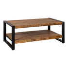 Mangohouten Salontafel Winnie 110 cm dubbele laag